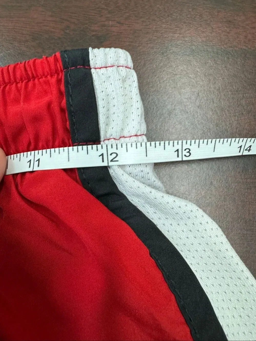 Nike Dri-Fit Red and White Athletic Shorts Size Small